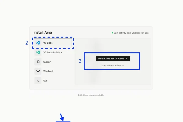 How to Install Amp in VS Code