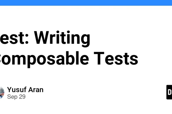 Jest: Writing Composable Tests – DEV Community