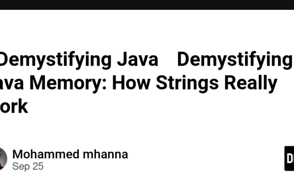 🧠 Demystifying Java Memory: How Strings Really Work