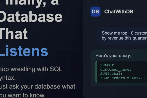 Finally, a Database That Actually Listens to You