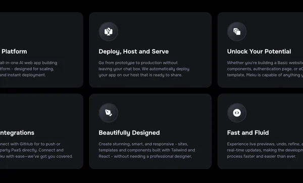 Introducing Meku: AI Web Apps Builder for Developers