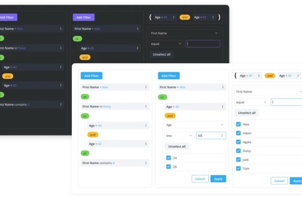 🔍 SVAR React Filter: Open-Source Query Builder for React