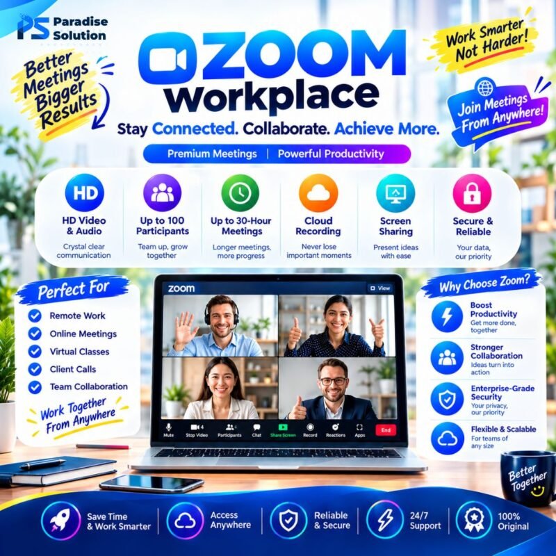 Zoom Workplace Pro Subscription for Personal Email