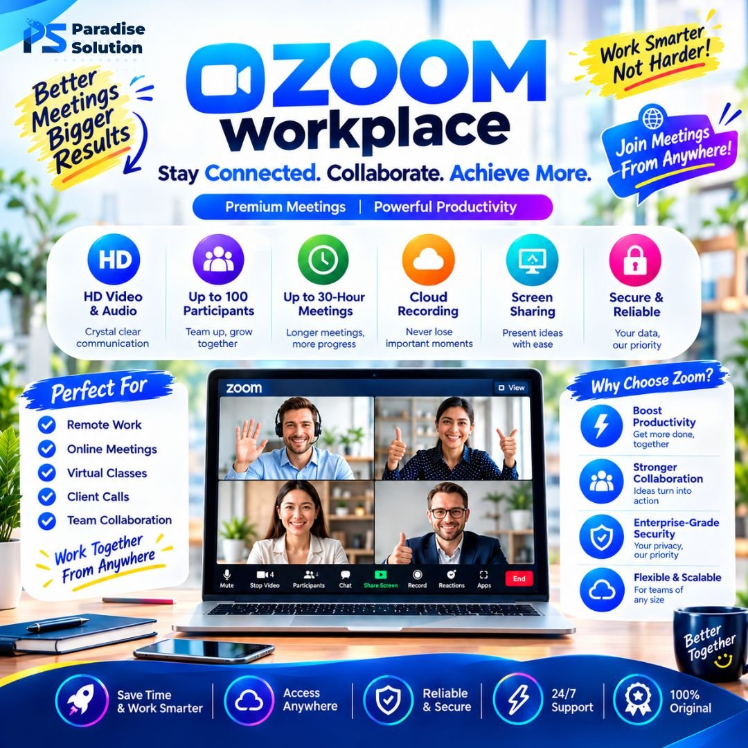 Zoom Workplace Pro Subscription for Personal Email